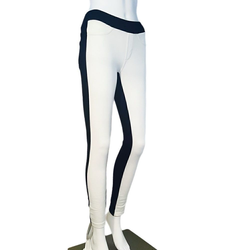 Black/Ivory Two Tone Legging NWT